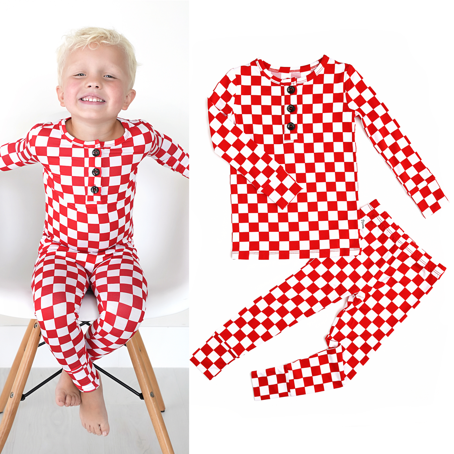 Beck Red Checks 2 Piece