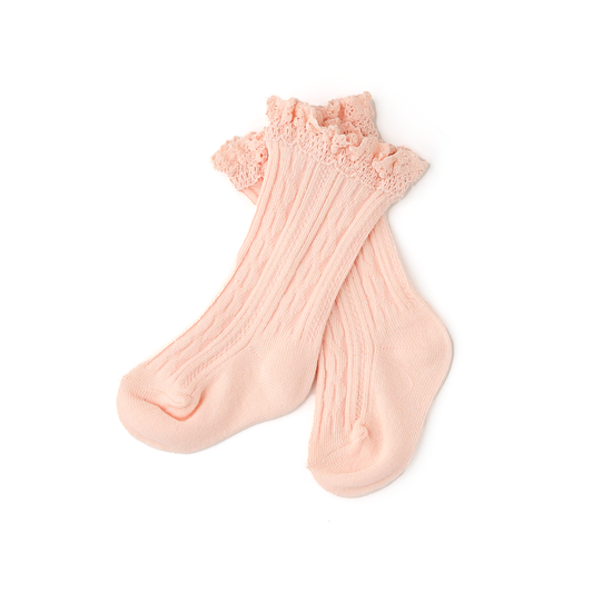 Light Pink Lace Socks