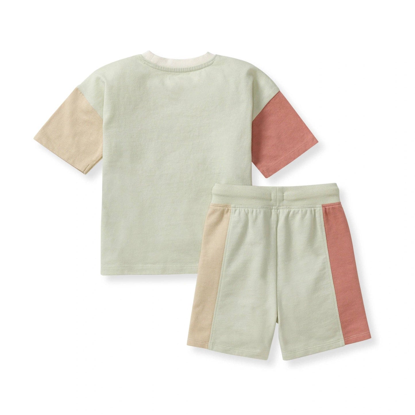 Color Block Boy Tee & Shorts Set