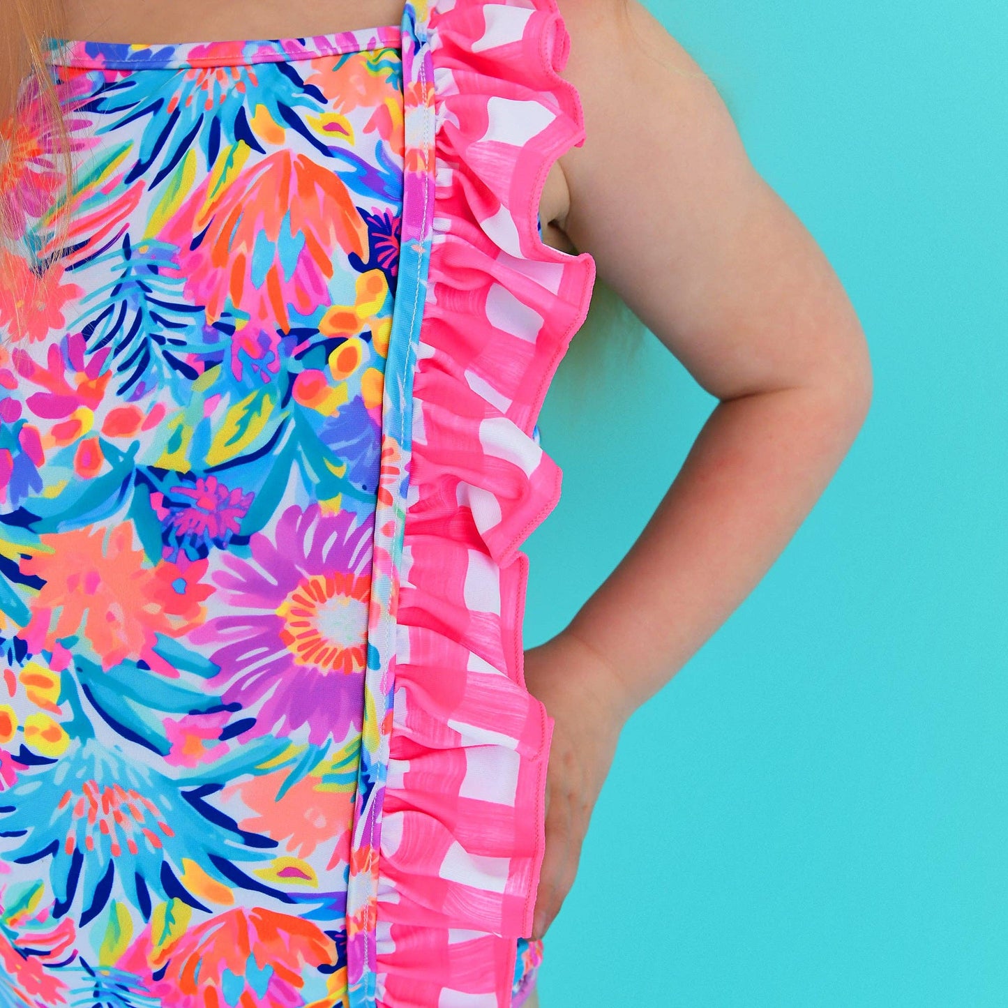 Megan Floral TANK ONE PIECE SWIMSUIT