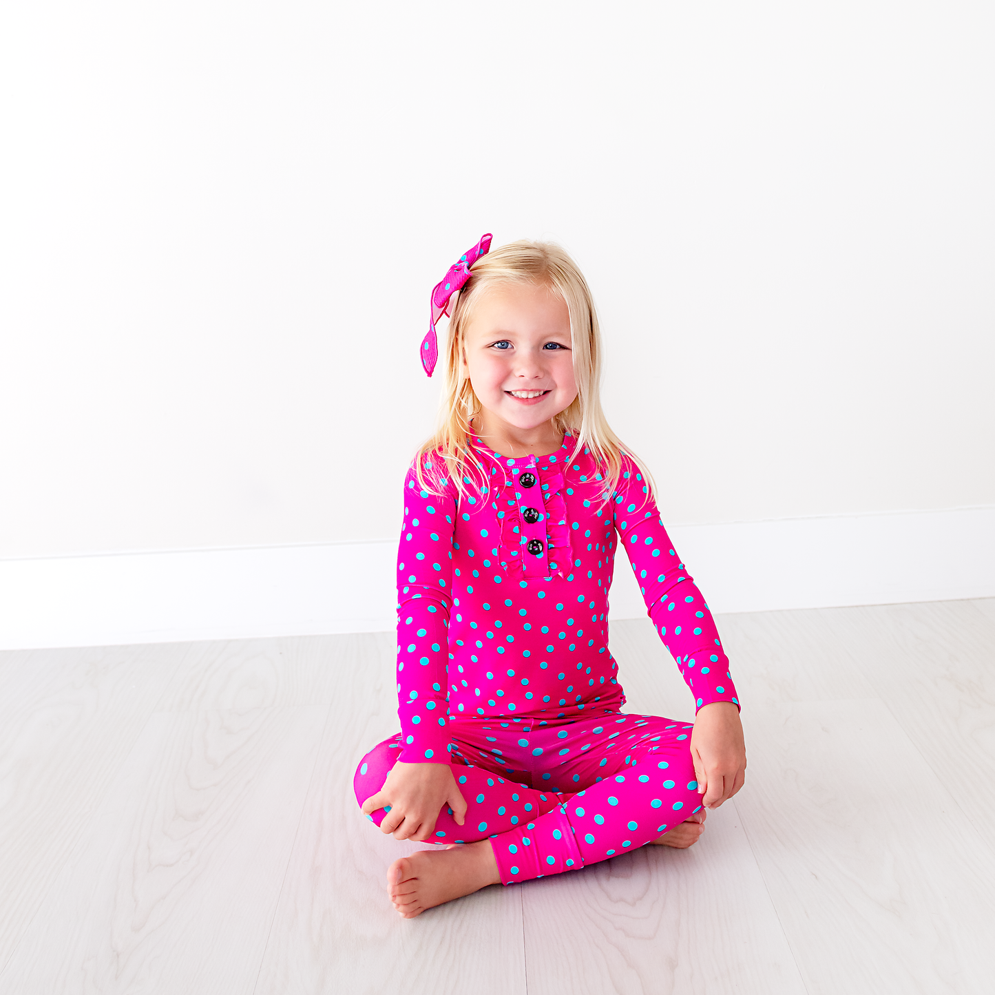 Evelyn Dot Ruffle Two Piece