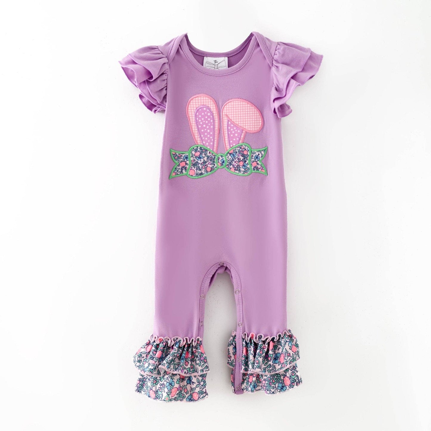 Purple Bunny Infant Romper