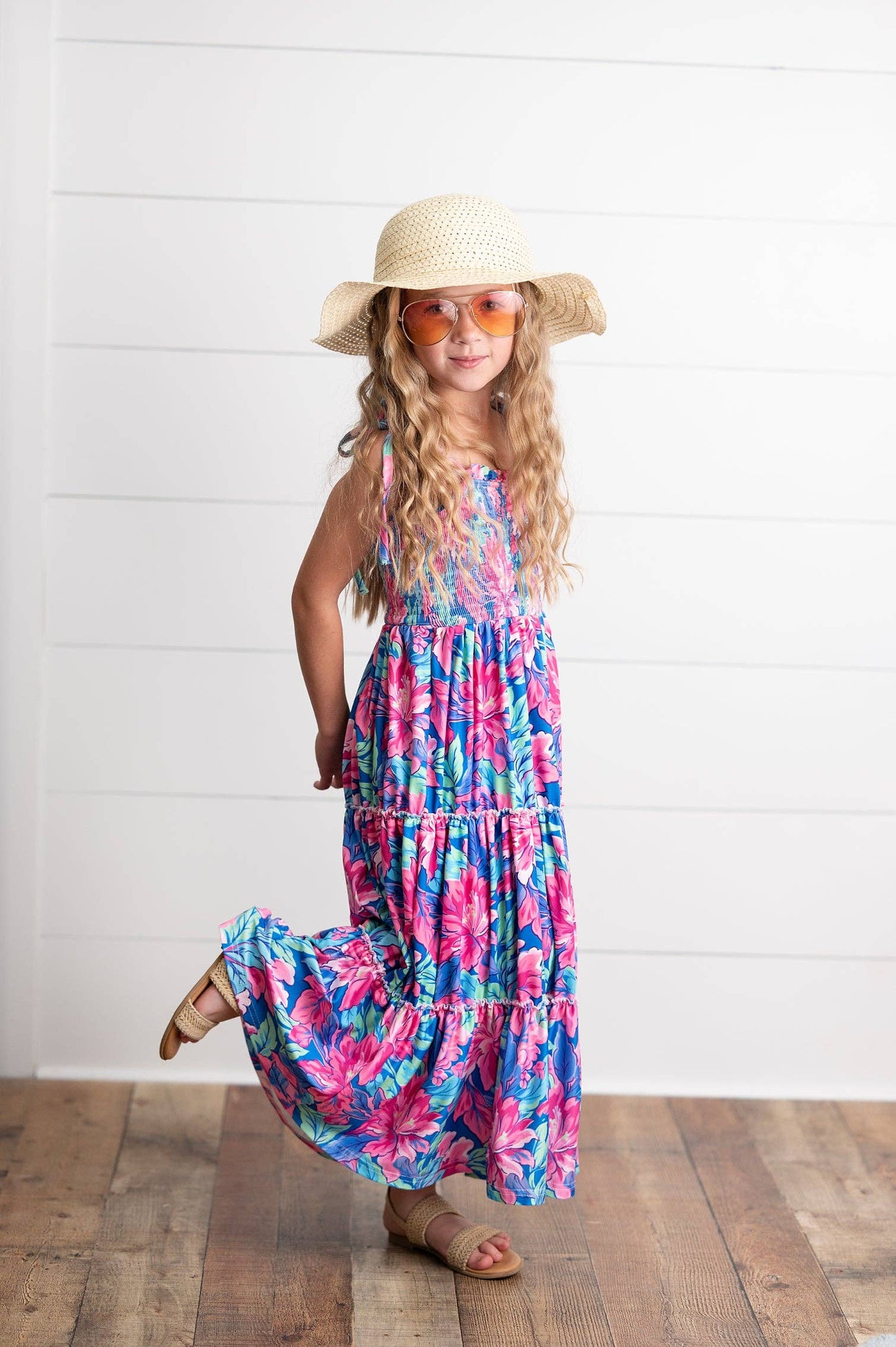 Girls Tiered Maxi Dress