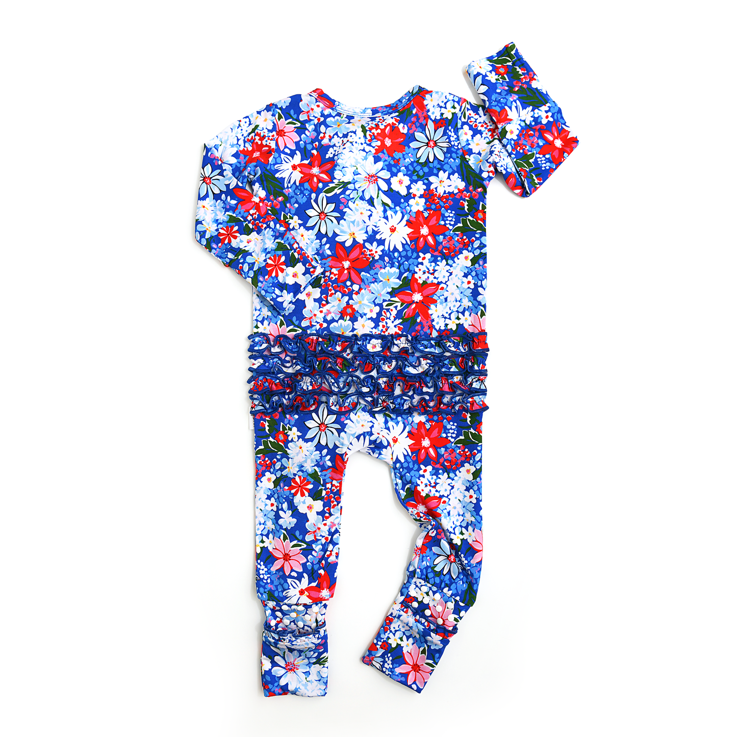 Presley Floral Ruffle Zip