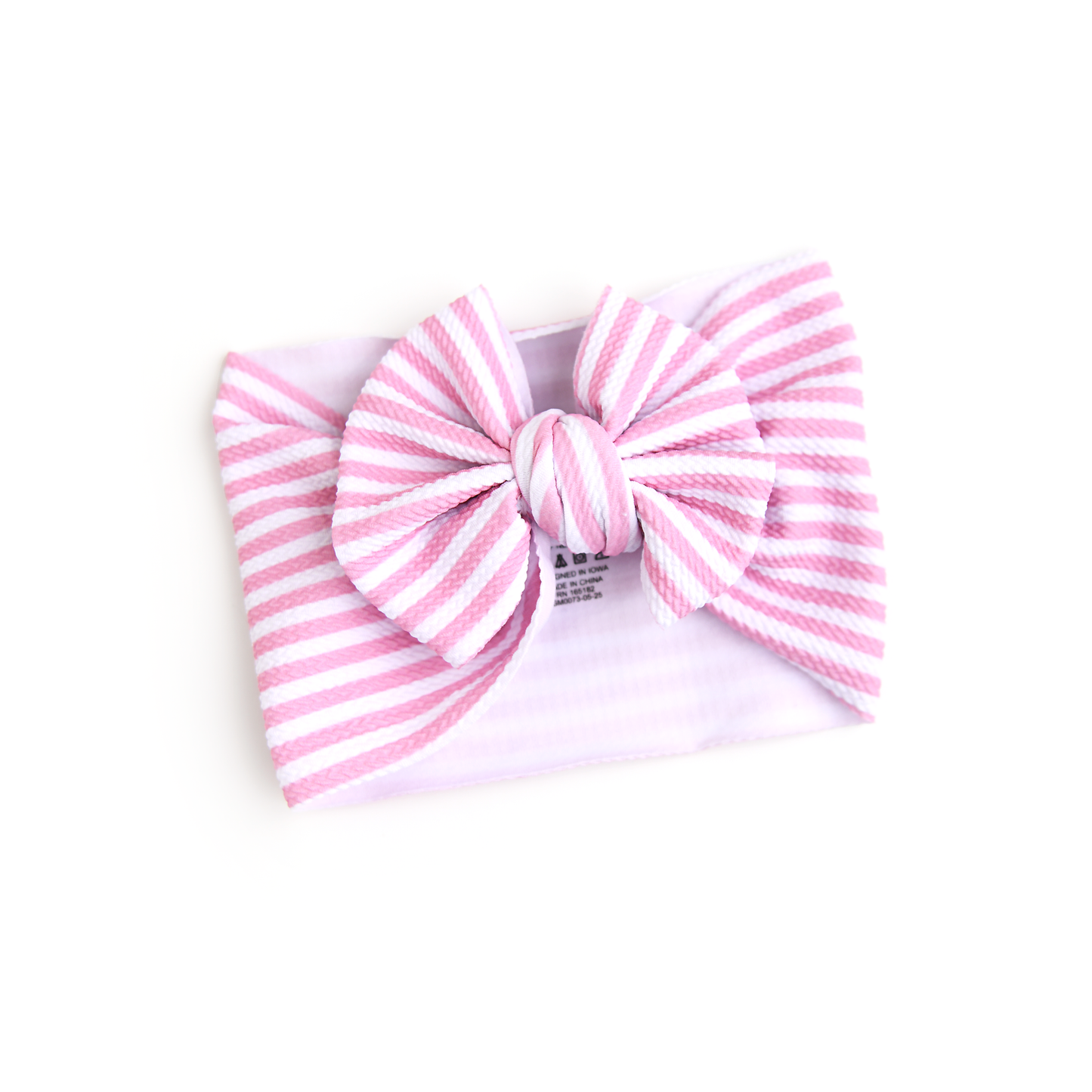 Lana Pink Stripe HEADWRAP