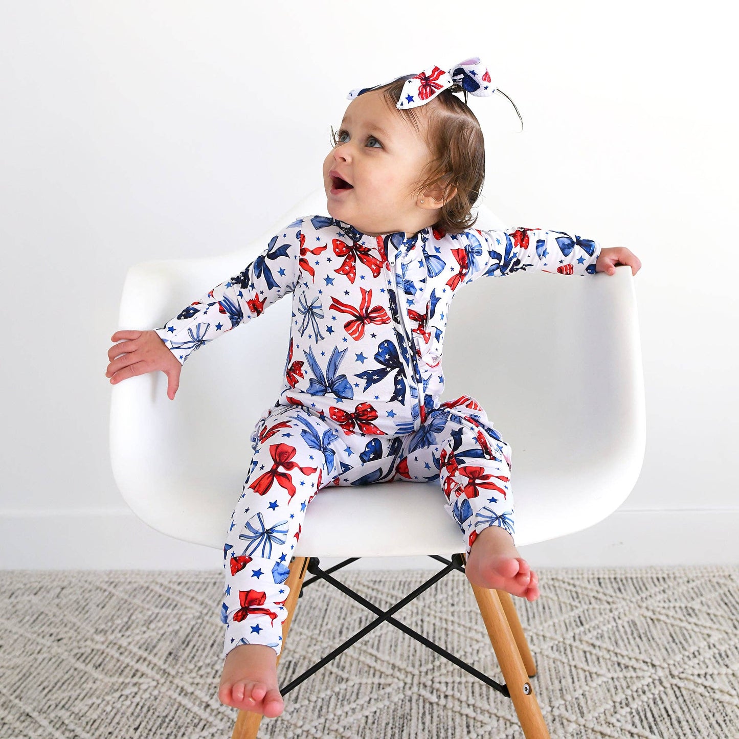 Eleanor Bows Ruffle Zip