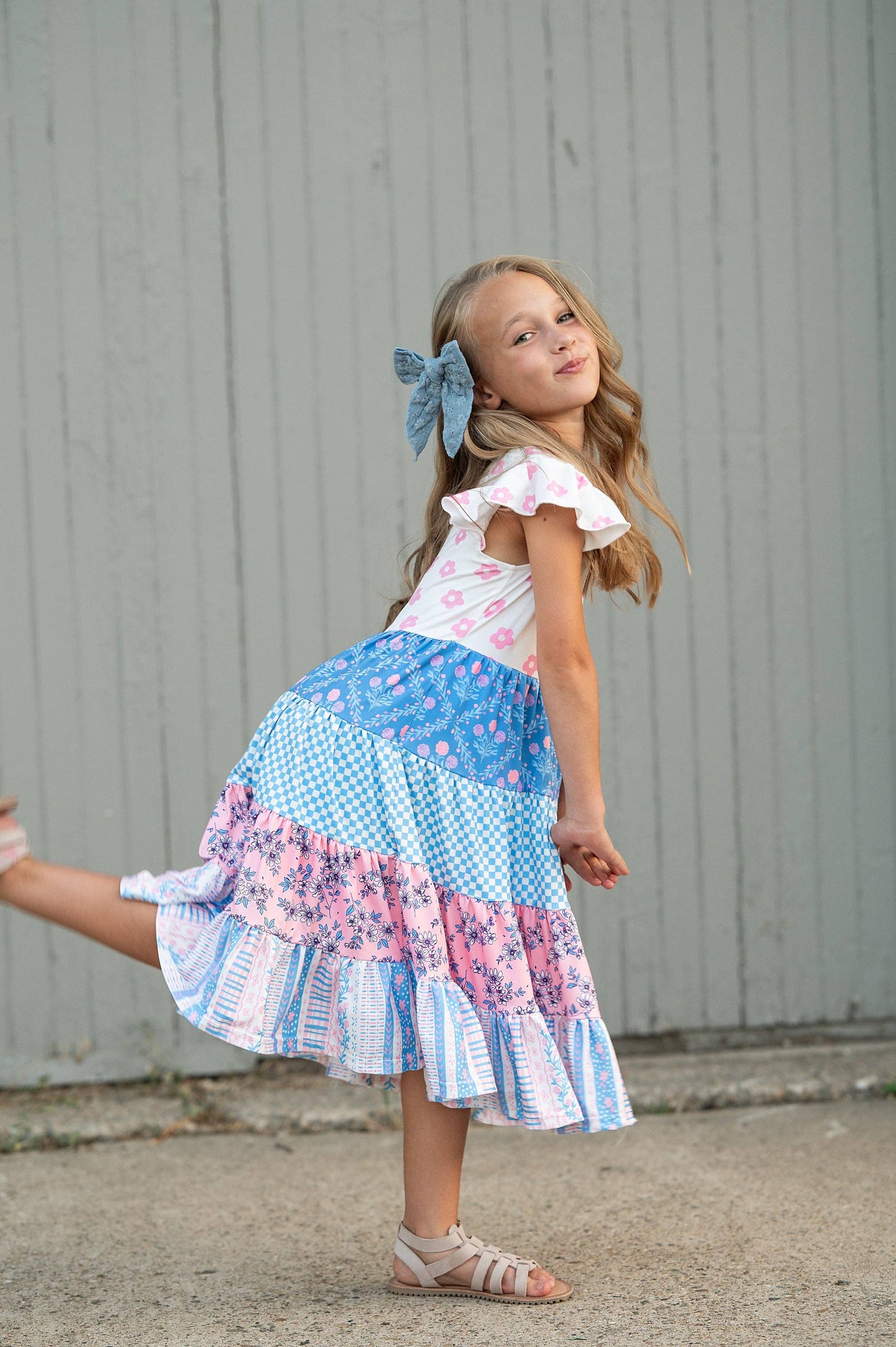 Kids Annie Tiered Spring Dress