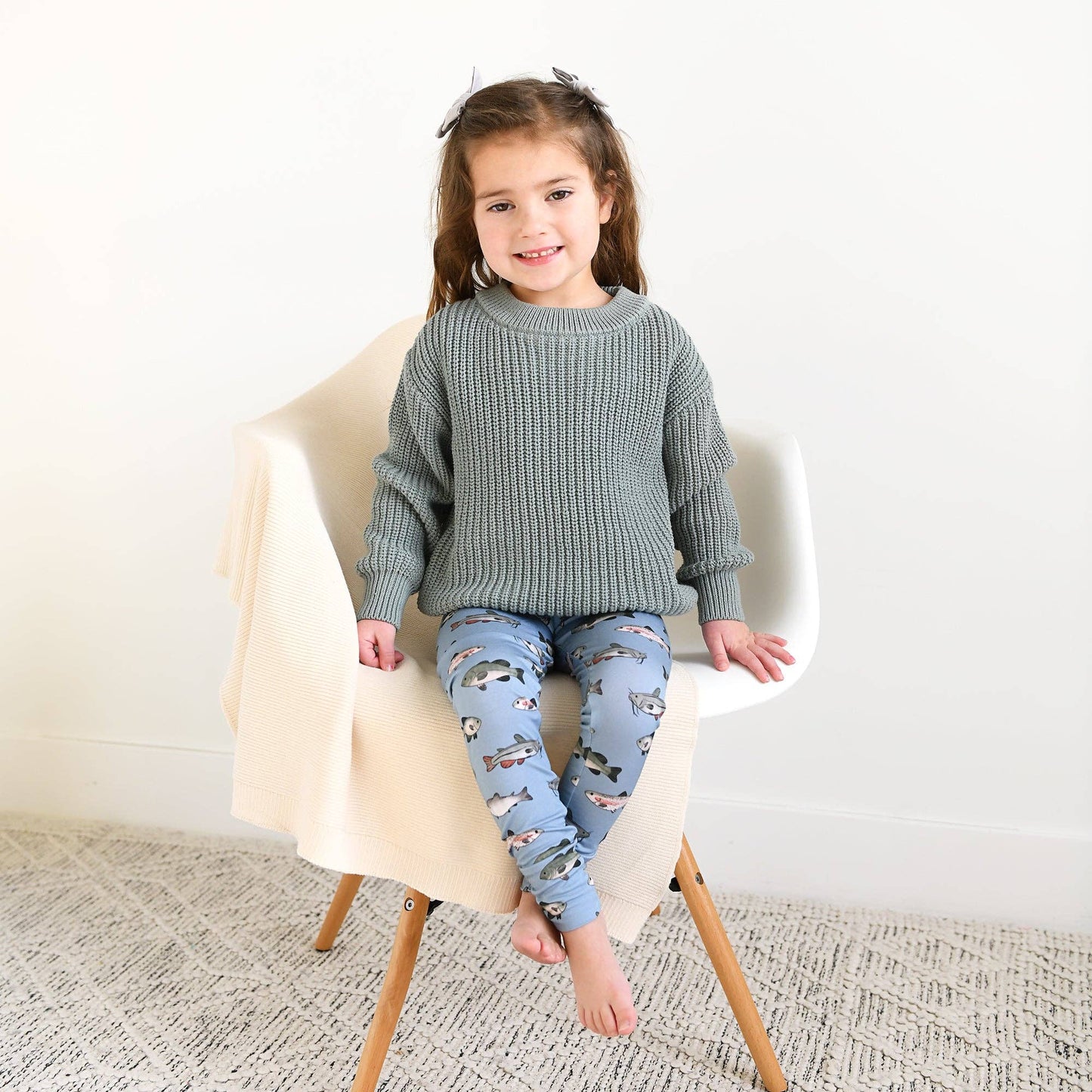 Wade TWO PIECE Fish Bamboo Lounge Set Kids Clothing
