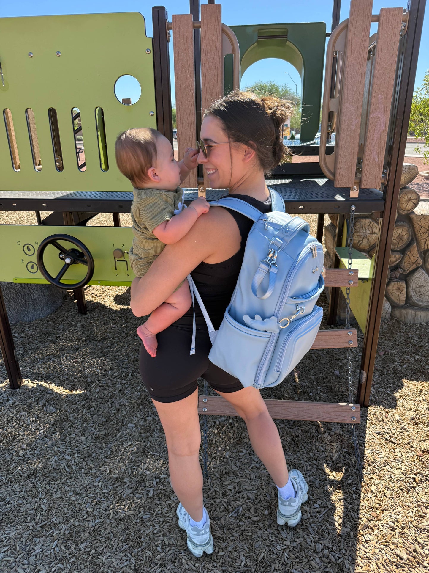 Teddy Blue Boss Plus™ Backpack Diaper Bag