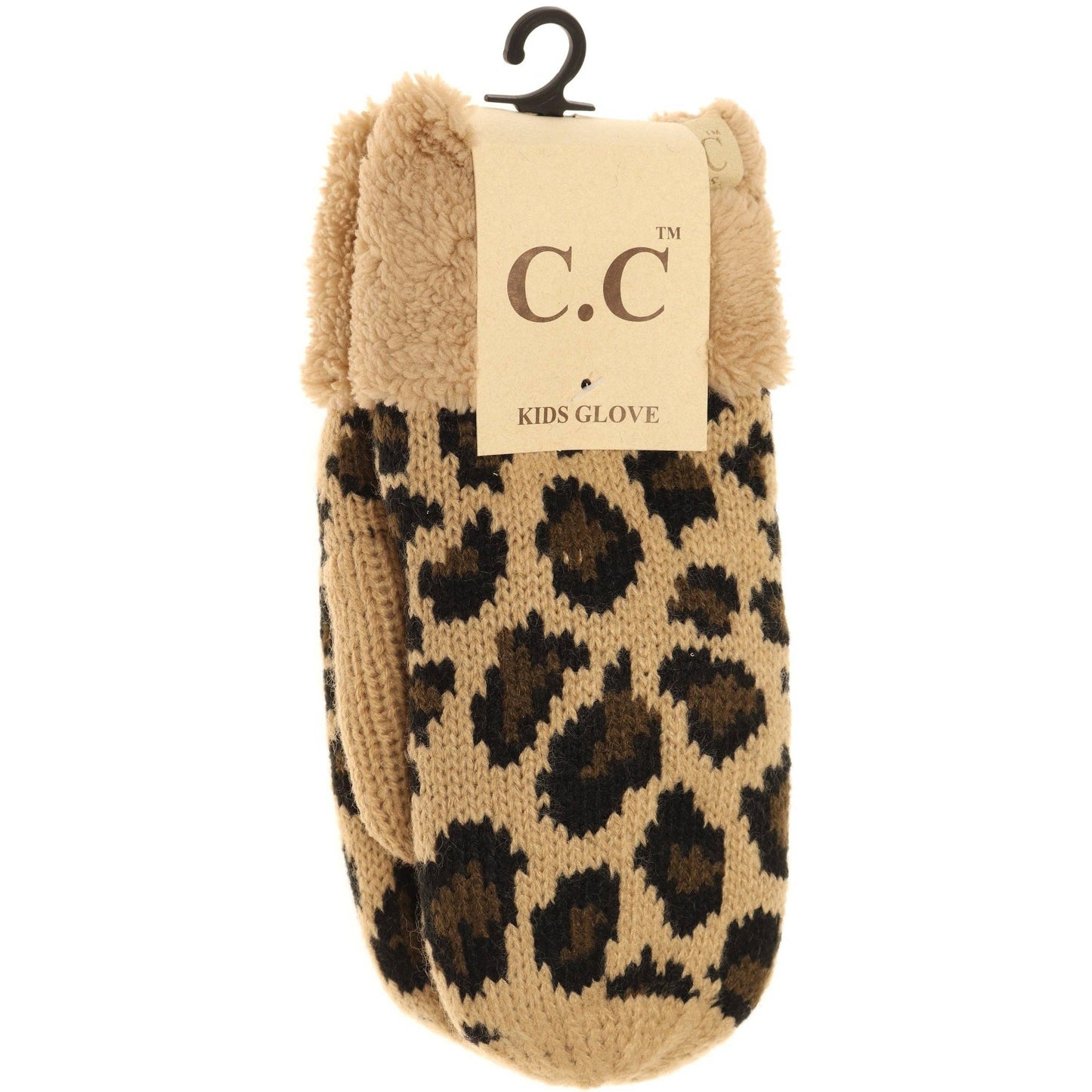 KIDS Leopard Print CC Mittens