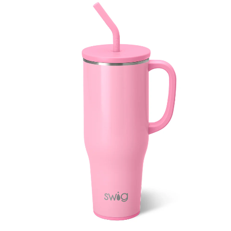 Swig 40oz Mega Mug in Shimmer Bubblegum