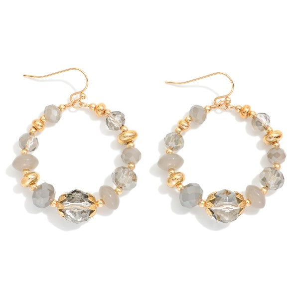 Bead Hoop Earrings