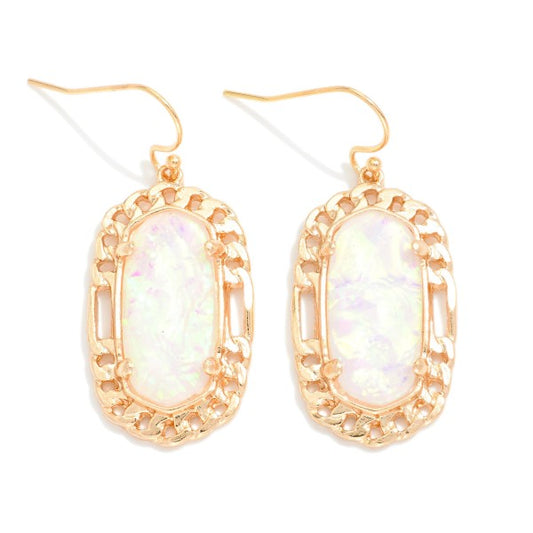 Stone Drop Earrings