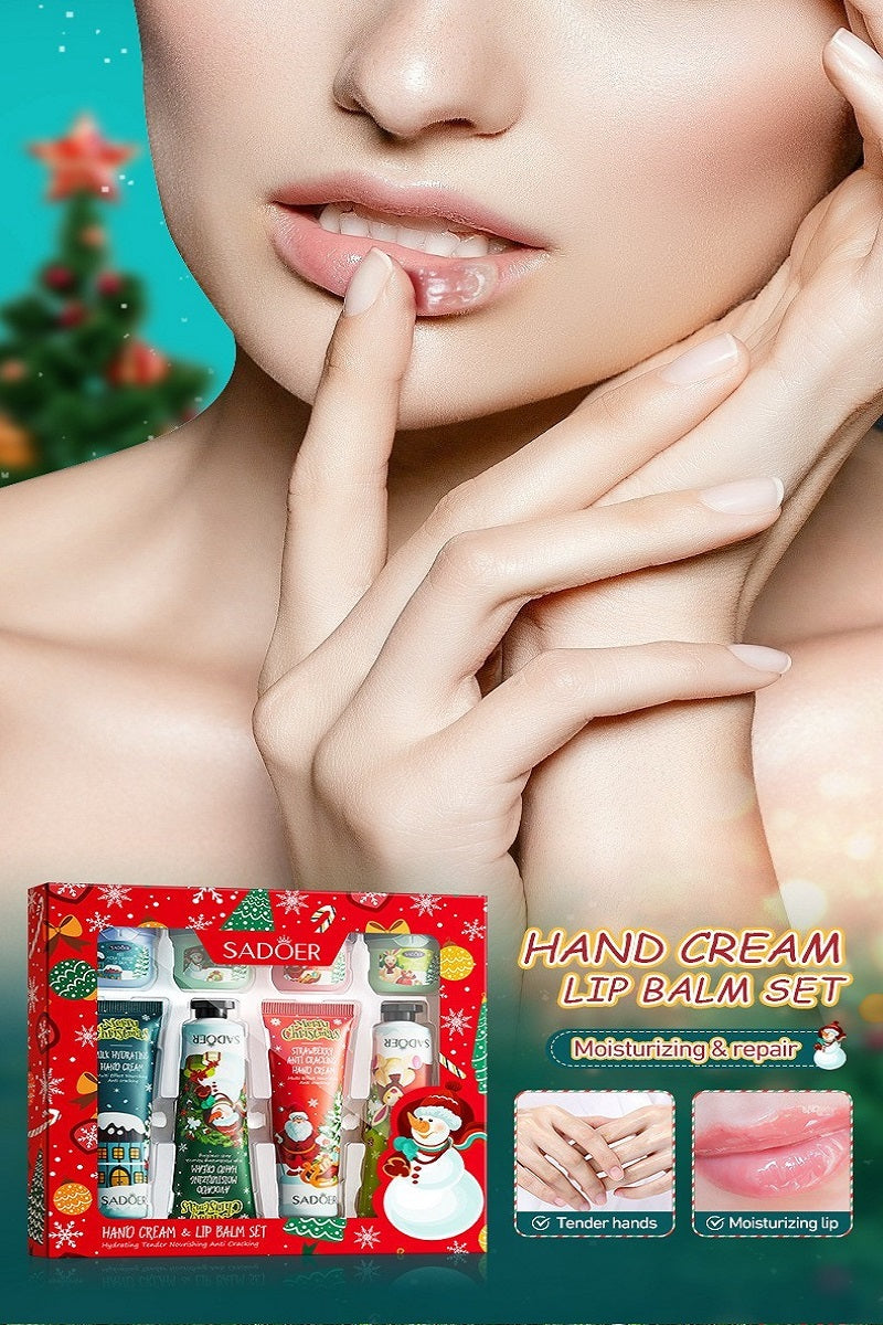 Hand Cream & Lip Balm Set