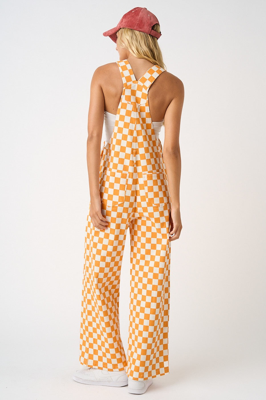 Orange & White Overalls