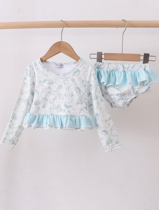 Sea Shell Ruffle 2Pc Swim