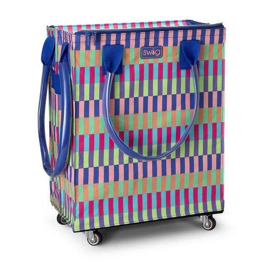 Mega Tote Bag in Brite Stripe