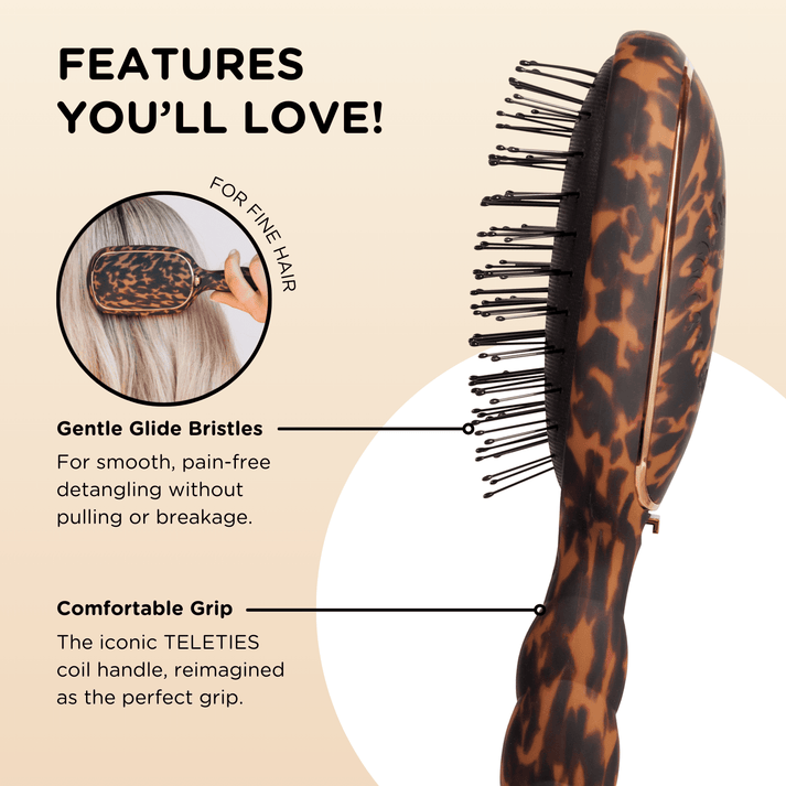 Teleties Detangler Brush for Fine Hair