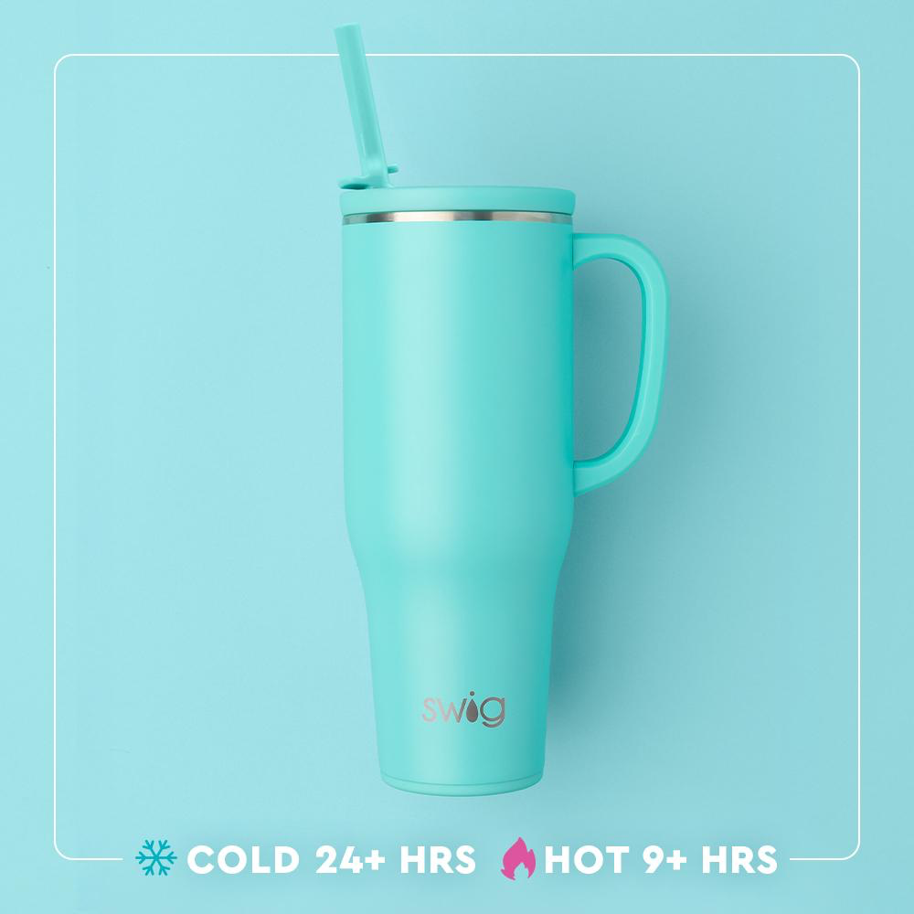 Swig 40oz Mega Mug in Gingham Orange