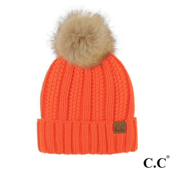 CC Solid Ribbed Beanie