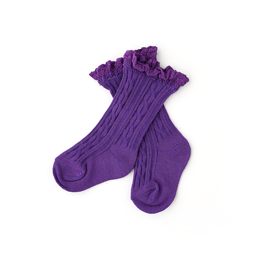 Purple Lace Socks