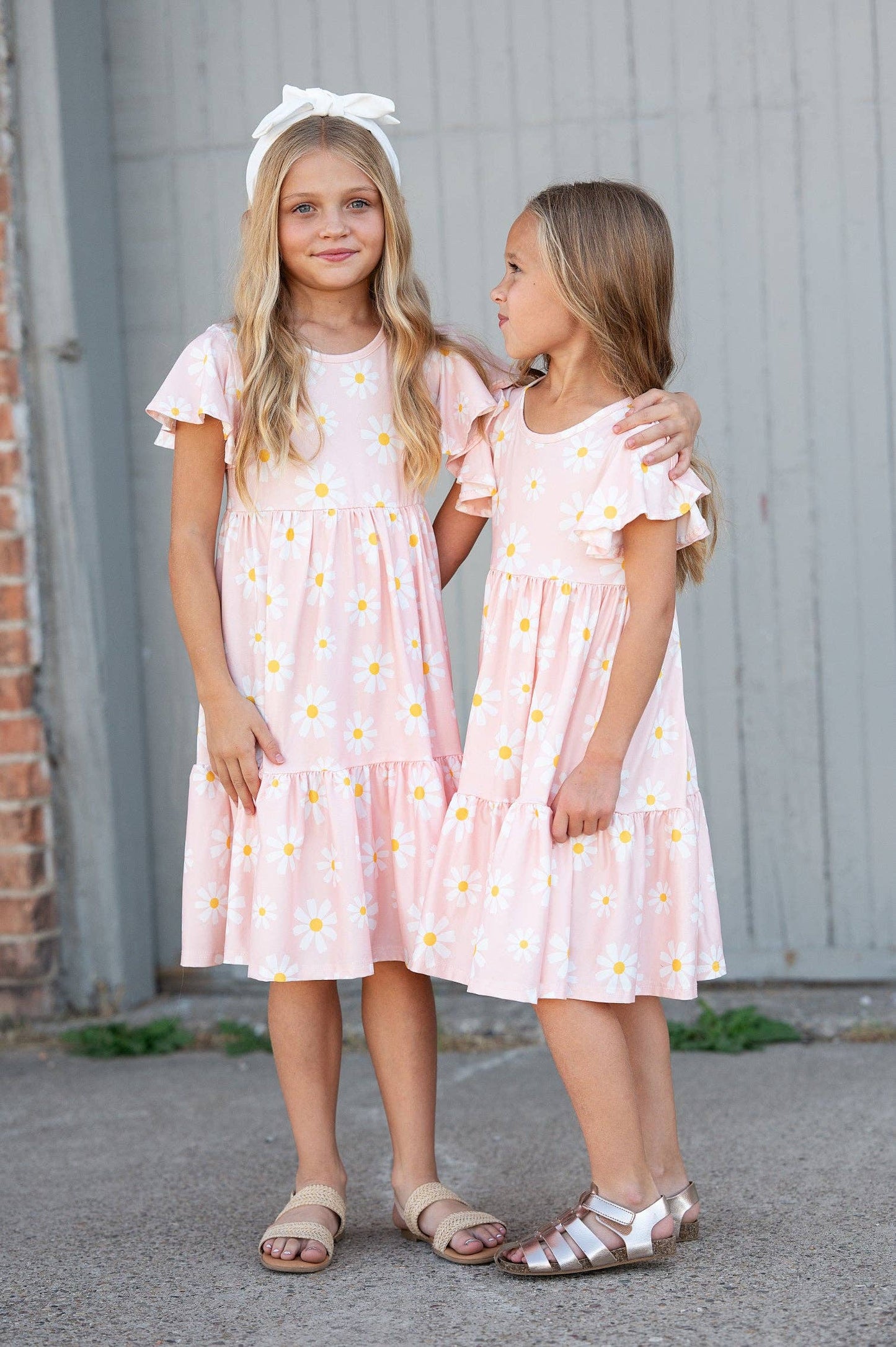 Girls Emma Spring Daisy Dress