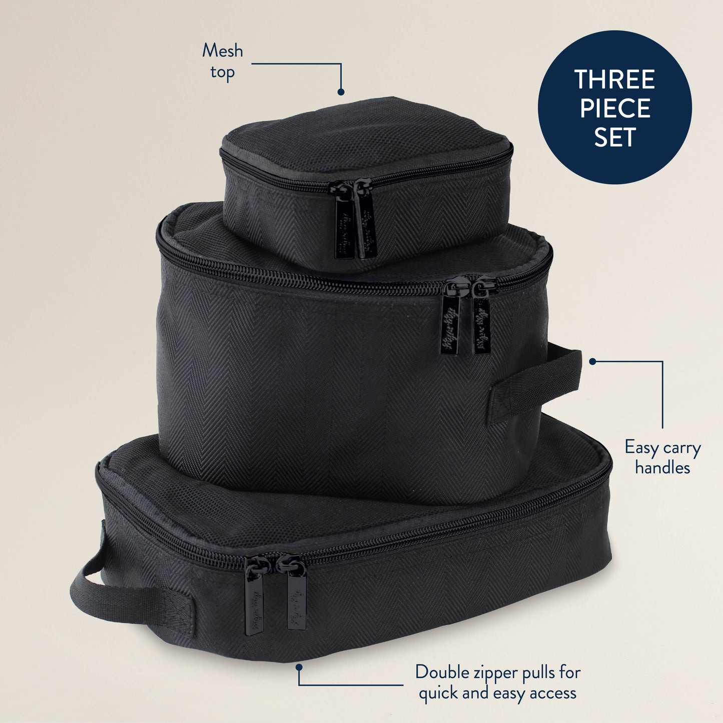 Black Pack Like A Boss™ Packing Cubes