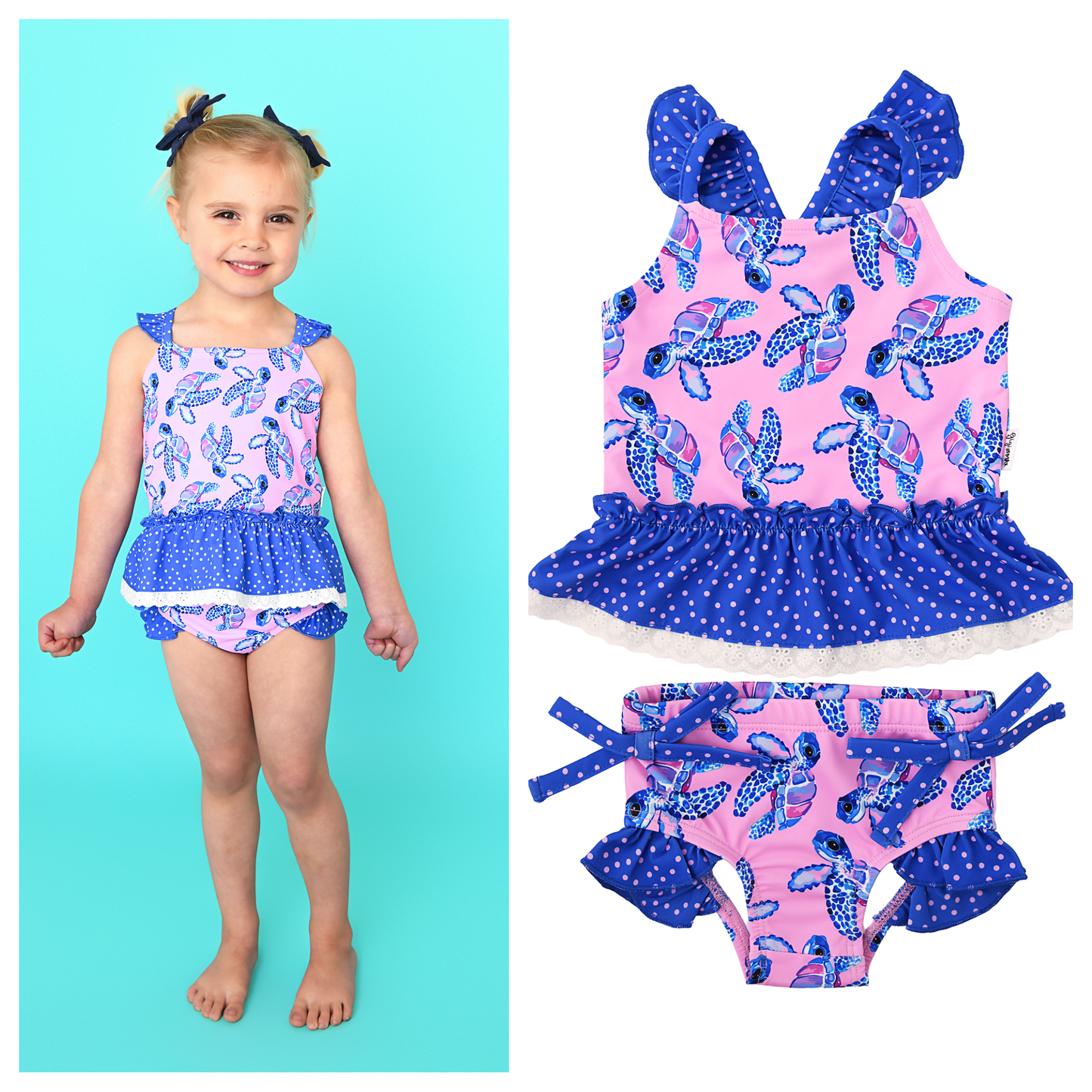Waverly RUFFLE TANK SWIM SET