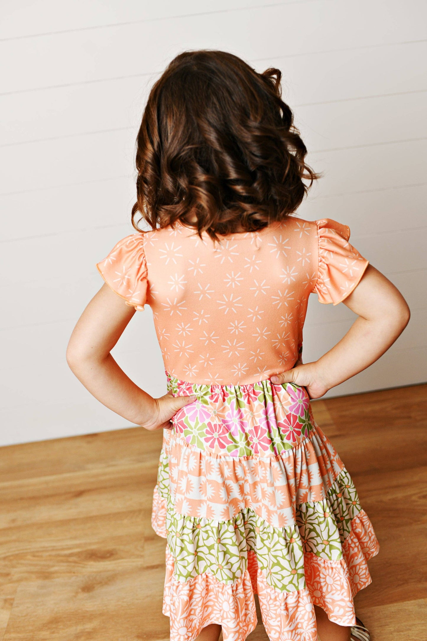 Girls Peyton Tiered Dress