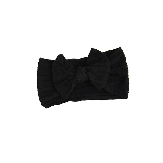 #34 Black SOFT NYLON ELASTIC HEADBAND Baby Accessories