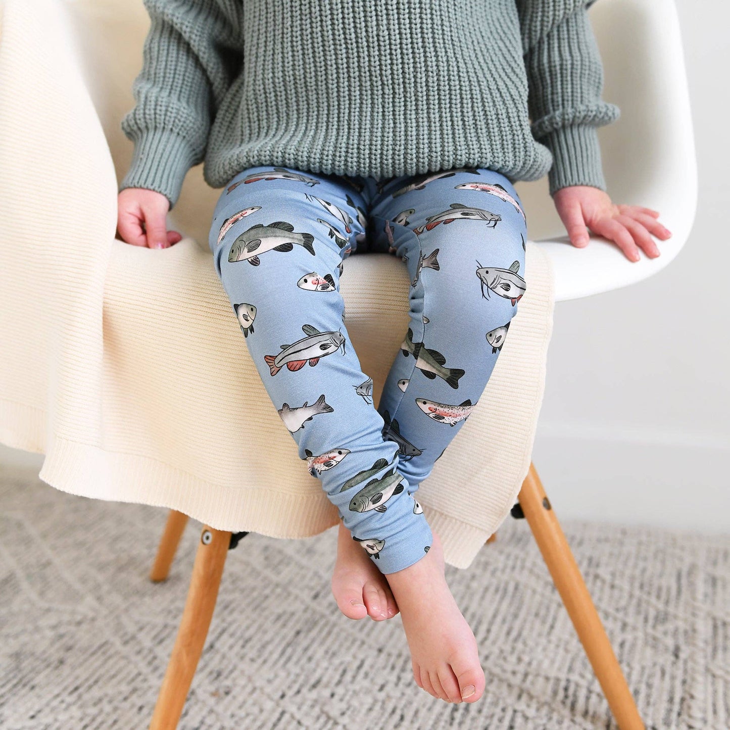 Wade TWO PIECE Fish Bamboo Lounge Set Kids Clothing