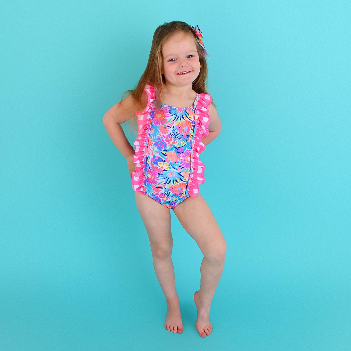 Megan Floral TANK ONE PIECE SWIMSUIT