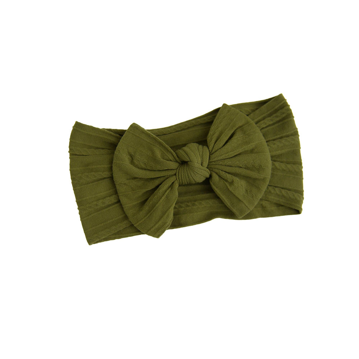 #17 Olive SOFT NYLON ELASTIC HEADBAND Baby Accessories