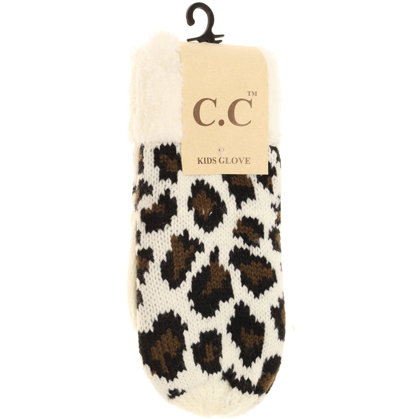 KIDS Leopard Print CC Mittens