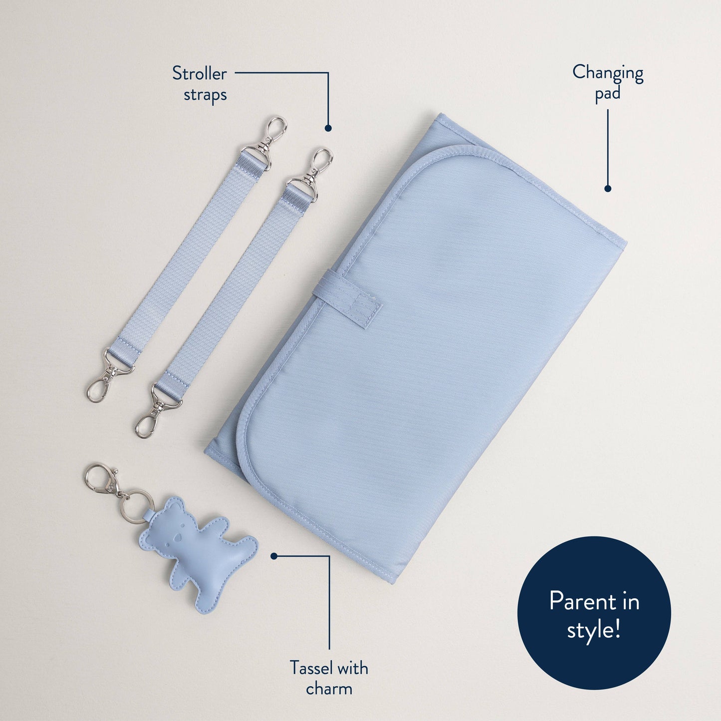 Teddy Blue Boss Plus™ Backpack Diaper Bag