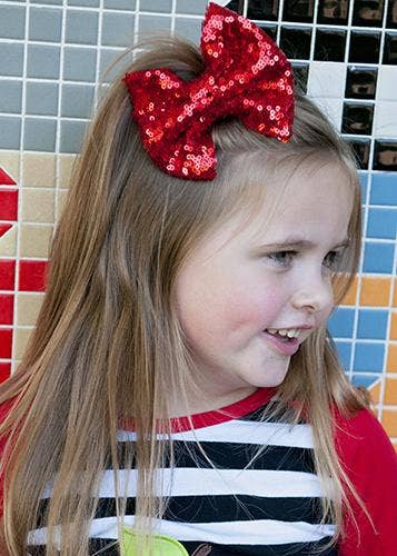 Fancy Sequin Hair Bow