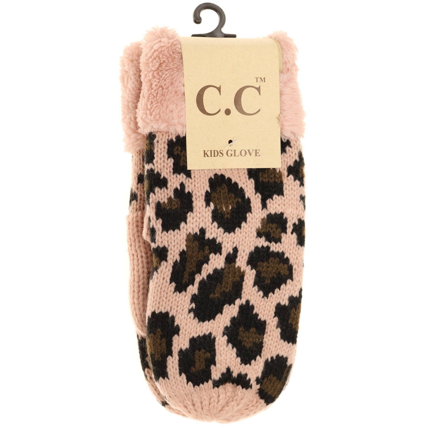 KIDS Leopard Print CC Mittens