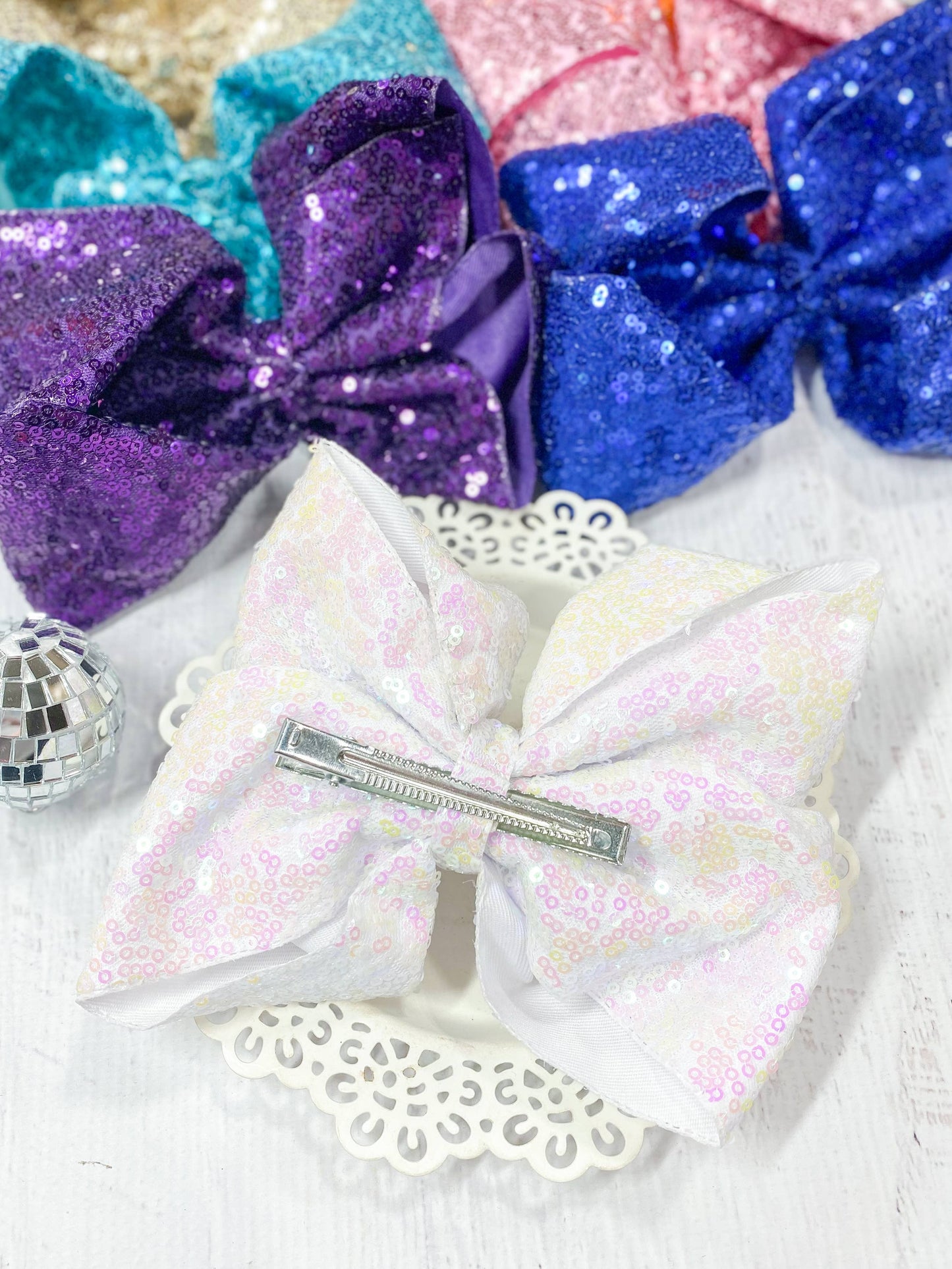 Sequin Texas Size Hair Bows