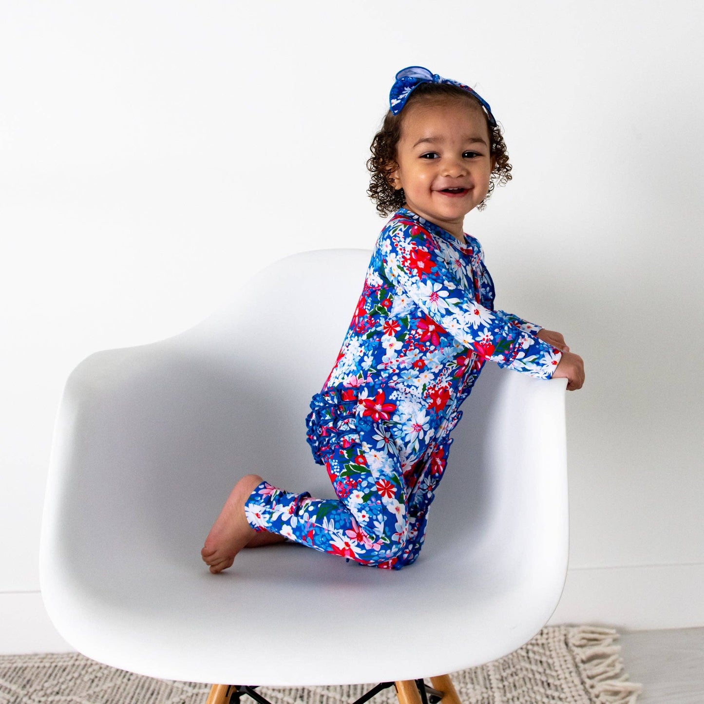 Presley Floral Ruffle Zip