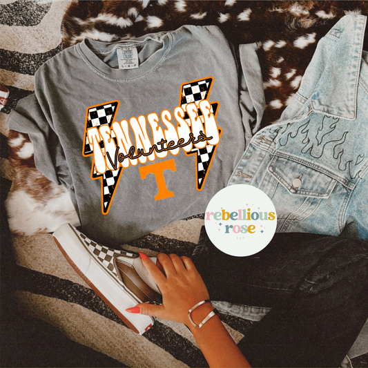 Tennessee Checkered Bolts Tee