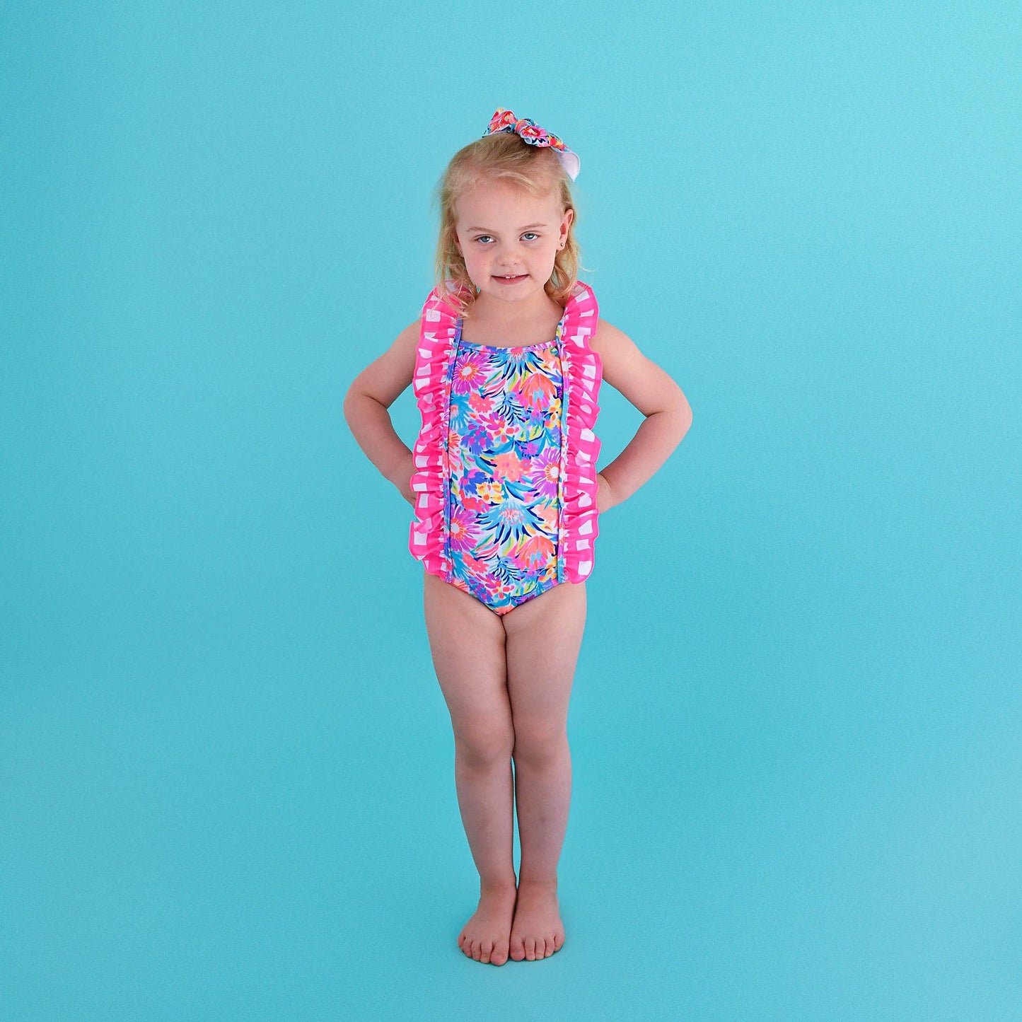Megan Floral TANK ONE PIECE SWIMSUIT