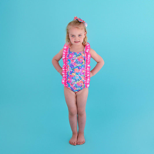 Megan Floral TANK ONE PIECE SWIMSUIT
