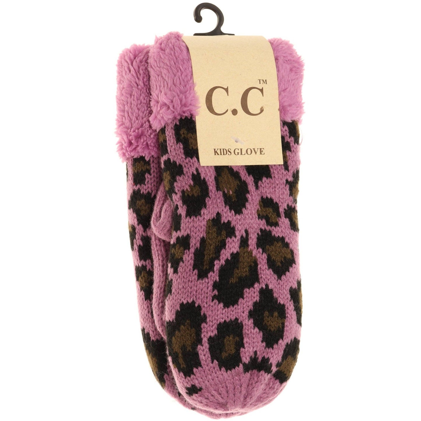 KIDS Leopard Print CC Mittens