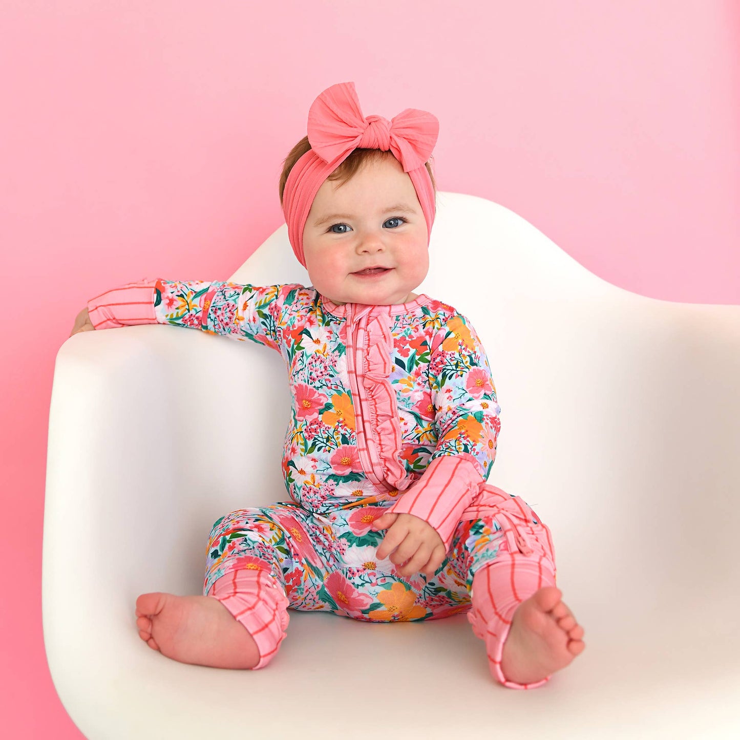 Cecelia Floral RUFFLE ZIP