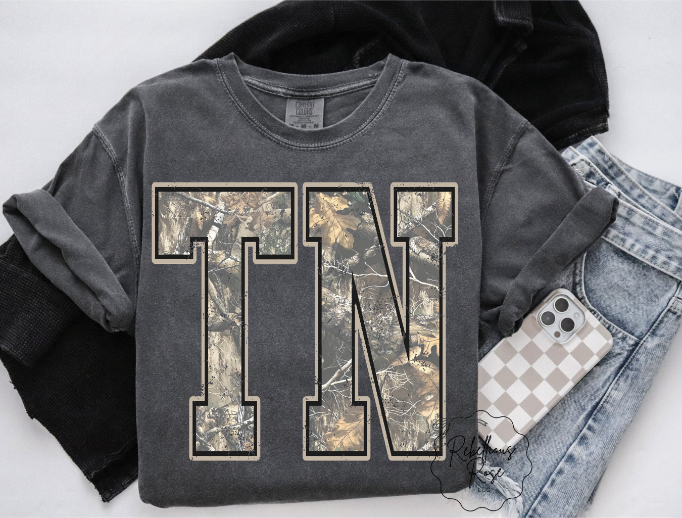 Washed TN Camo Tee