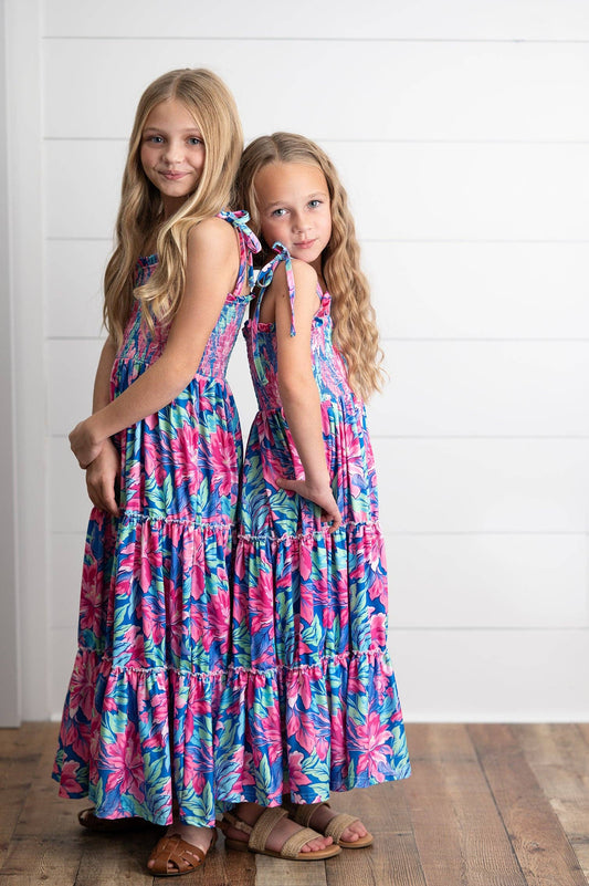 Girls Tiered Maxi Dress