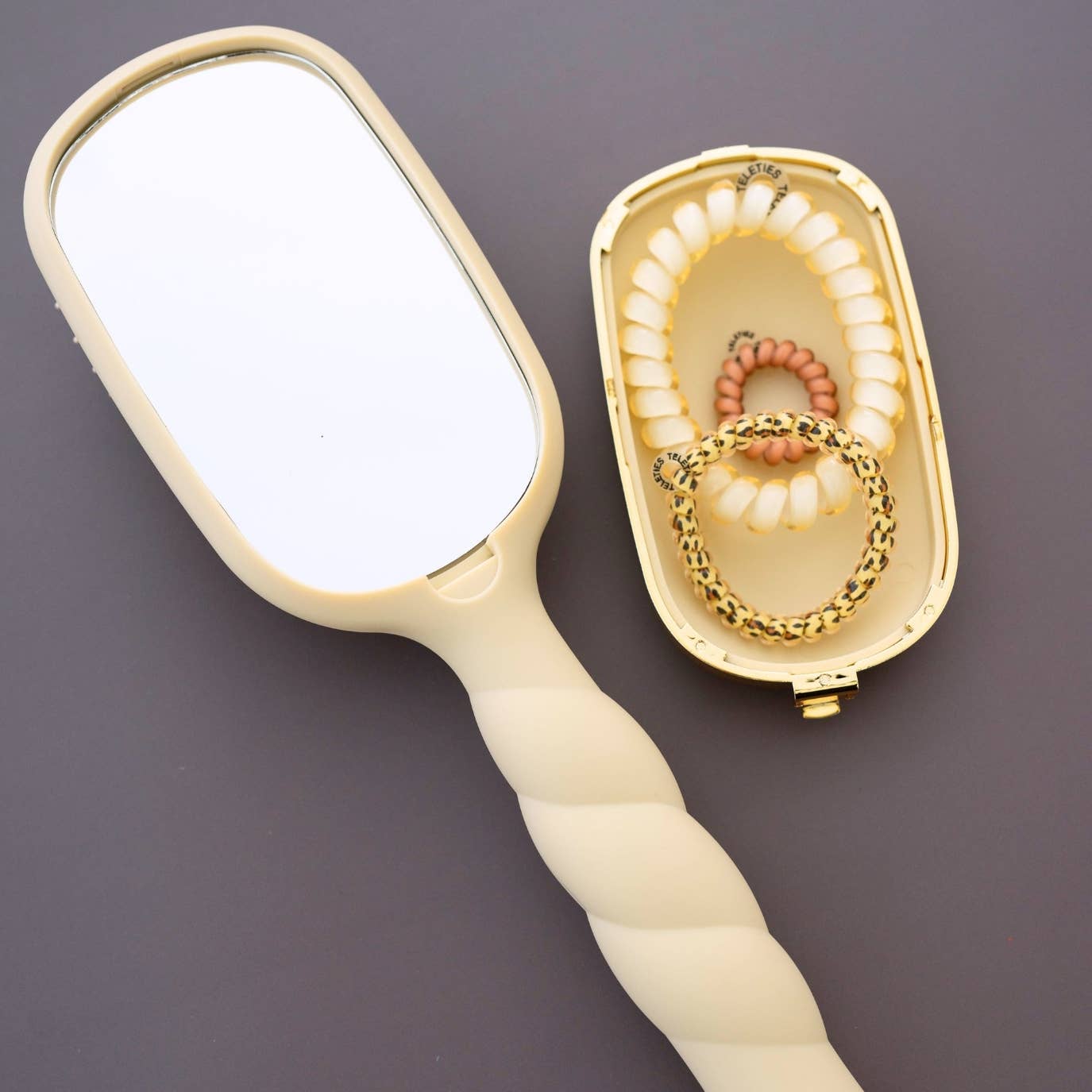 Teleties Detangler Hair Brush for Thick Hair - Tan