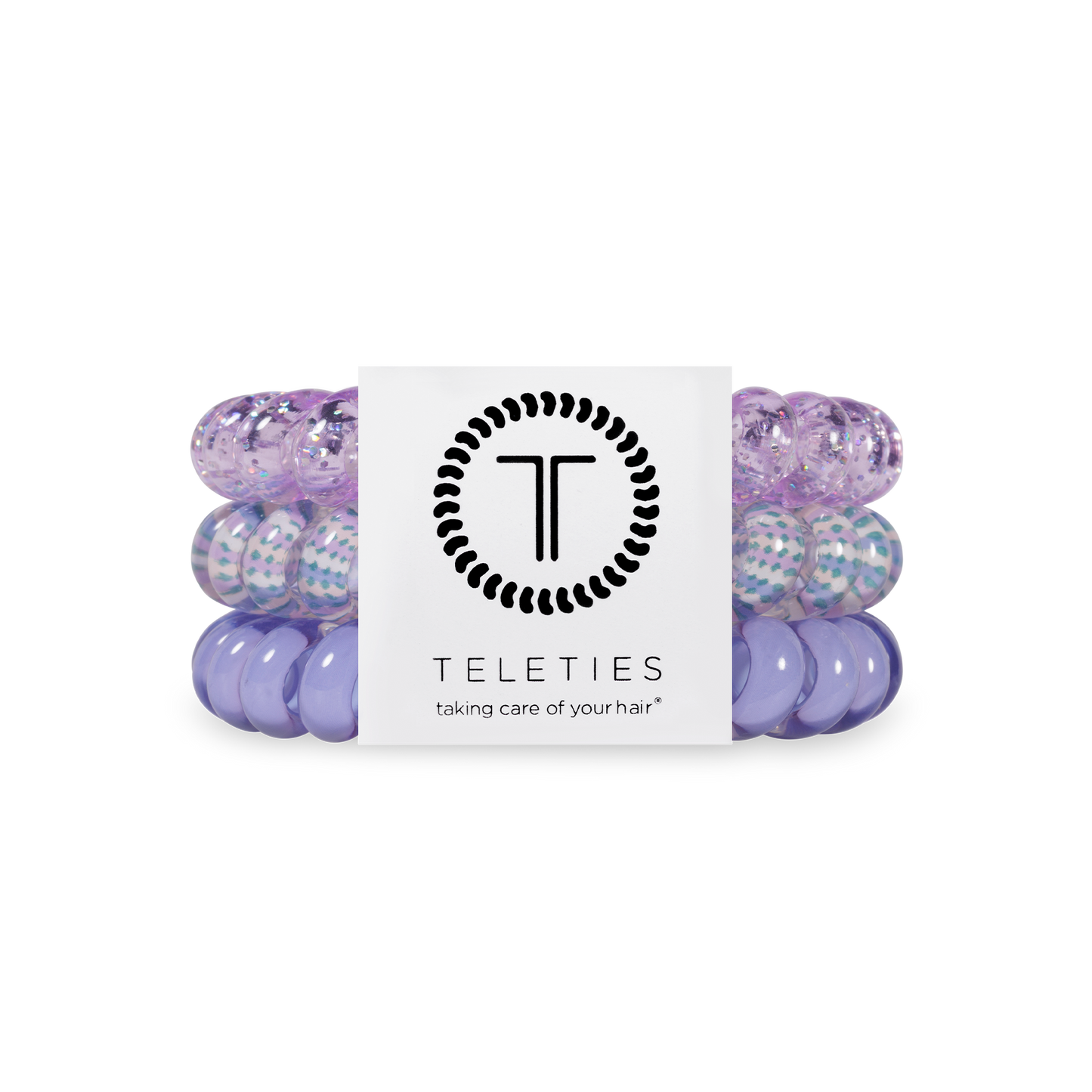 Spiral Hair Coils in Lavender Mist