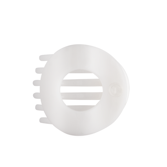 Coconut White | Large | Flat Circle Hair Clip