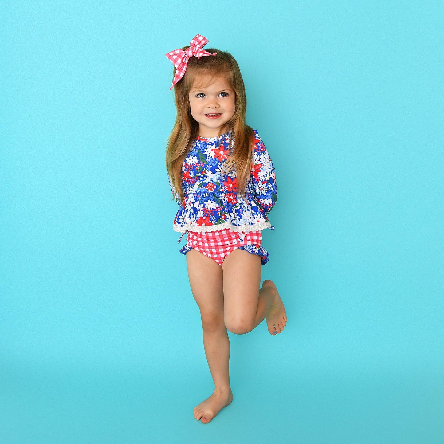 Presley RASH GUARD TWO PIECE SWIM SET